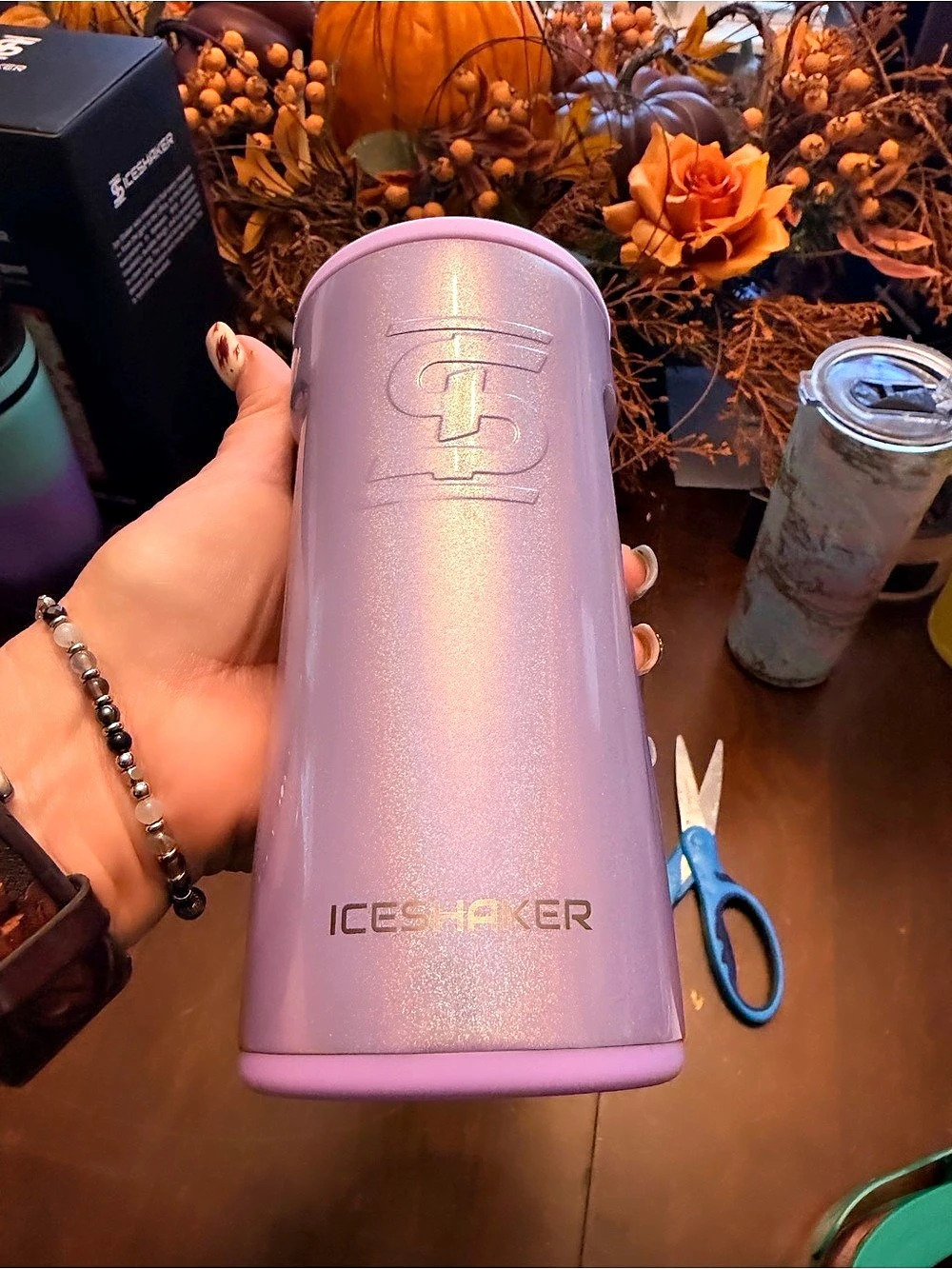 Canpanion Ice Shaker Pink shimmer Insulated Bottle holder